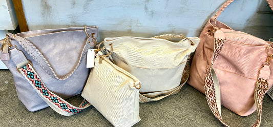 Calin Collection 2-in-1 Hobo Style Bag with Smaller Pouch