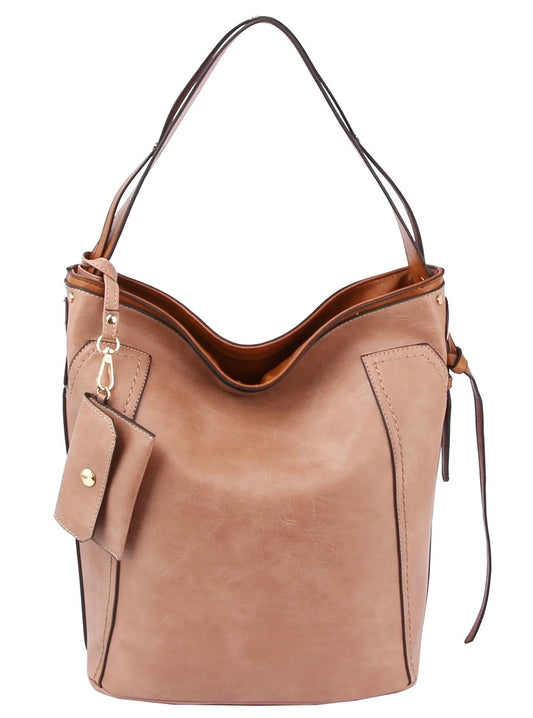 ChillX Thea Faux Leather Boho Tote Bag