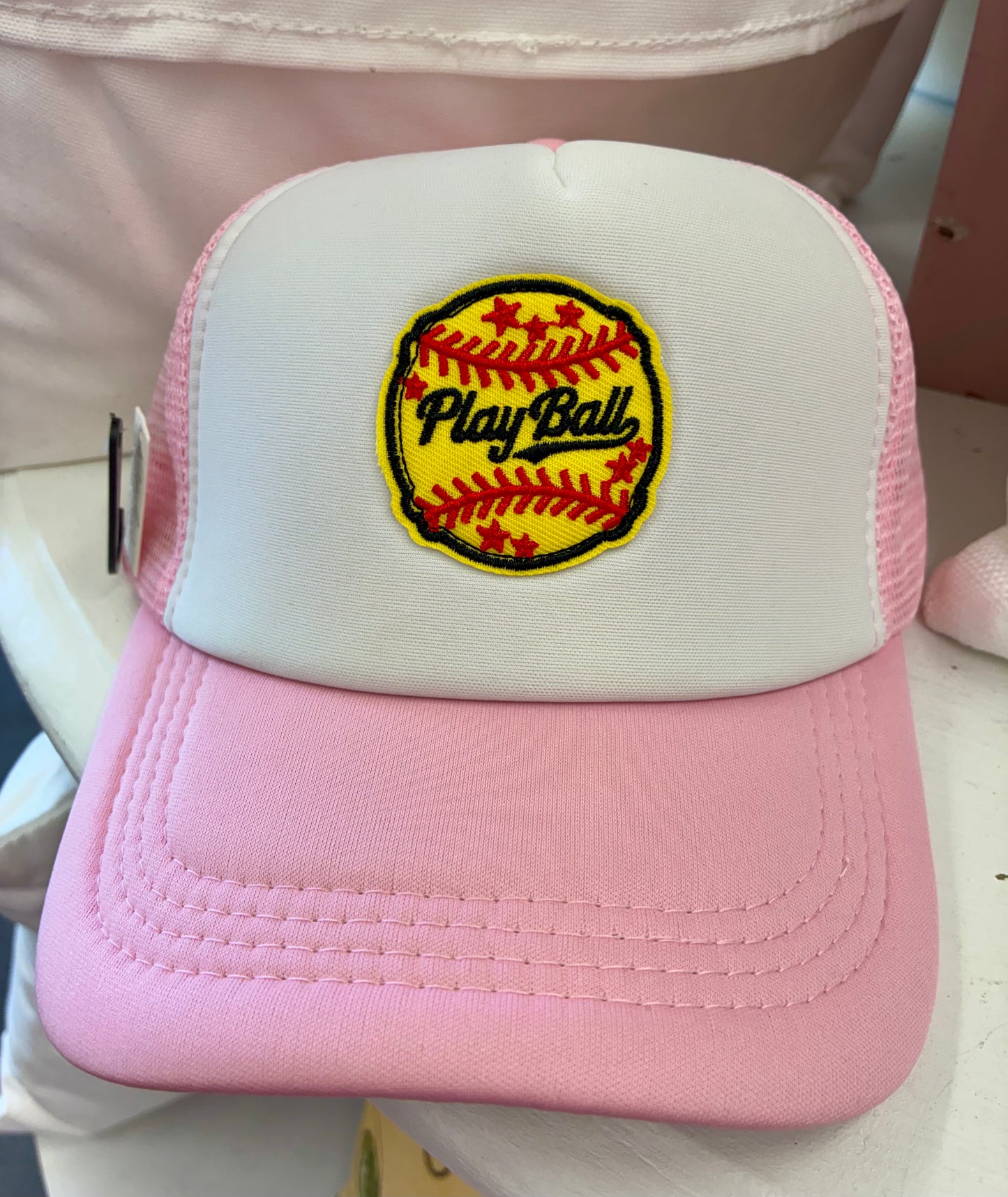 Play Ball Softball Trucker Cap - Viola