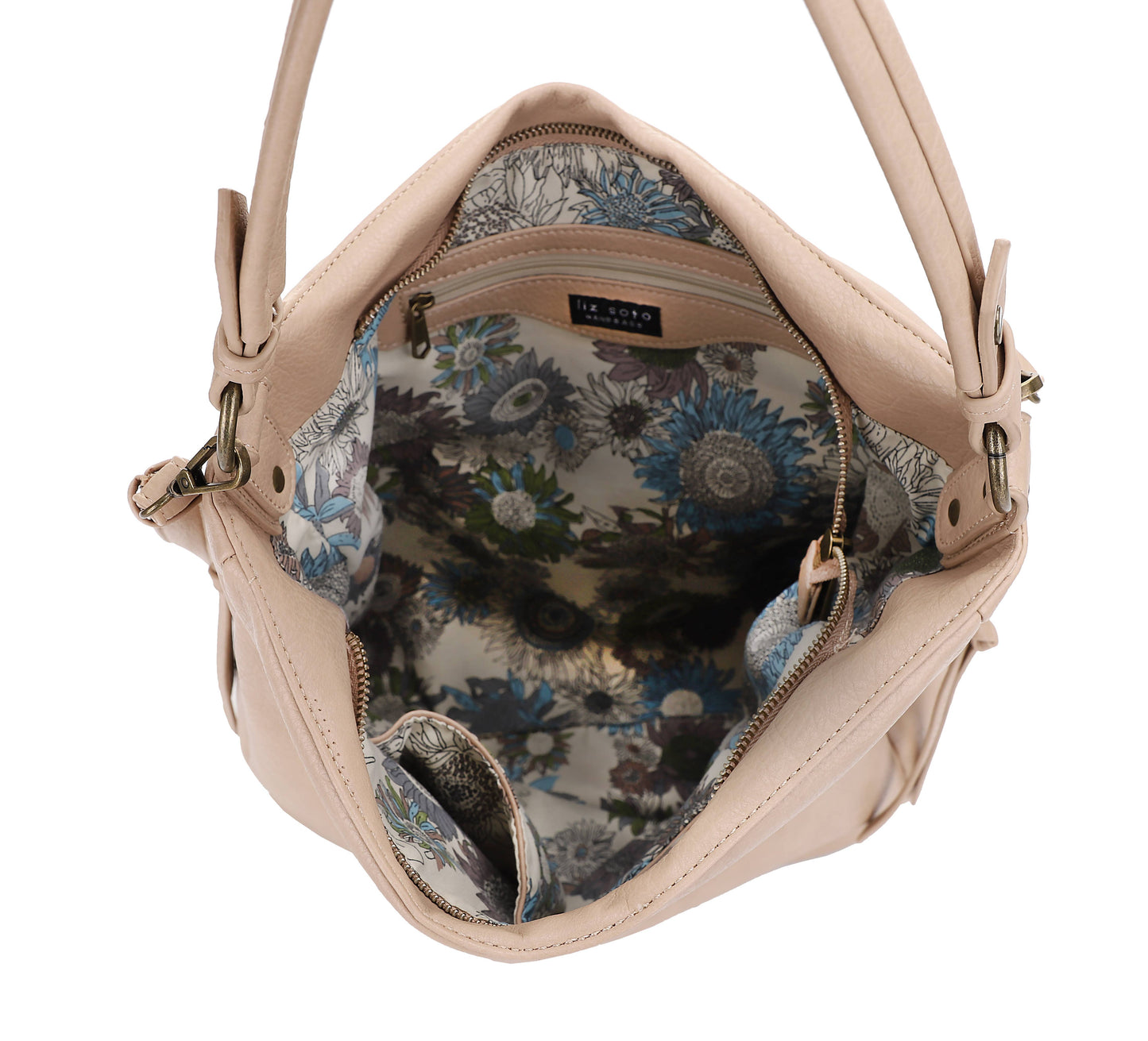 Liz Soto Madison 3321 Hobo with detachable wristlet: Denim