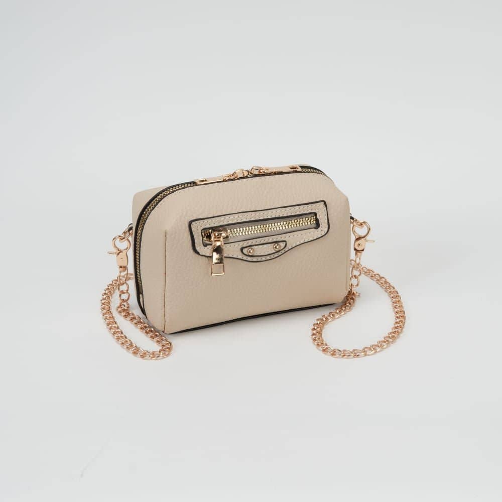 Mia Mini Crossbody with Gold Link Chain