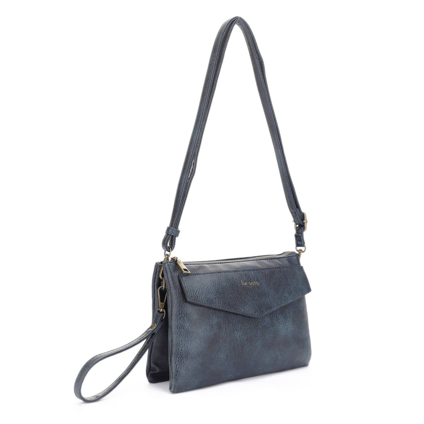 Lexi 3318 cross body with wristlet: Denim