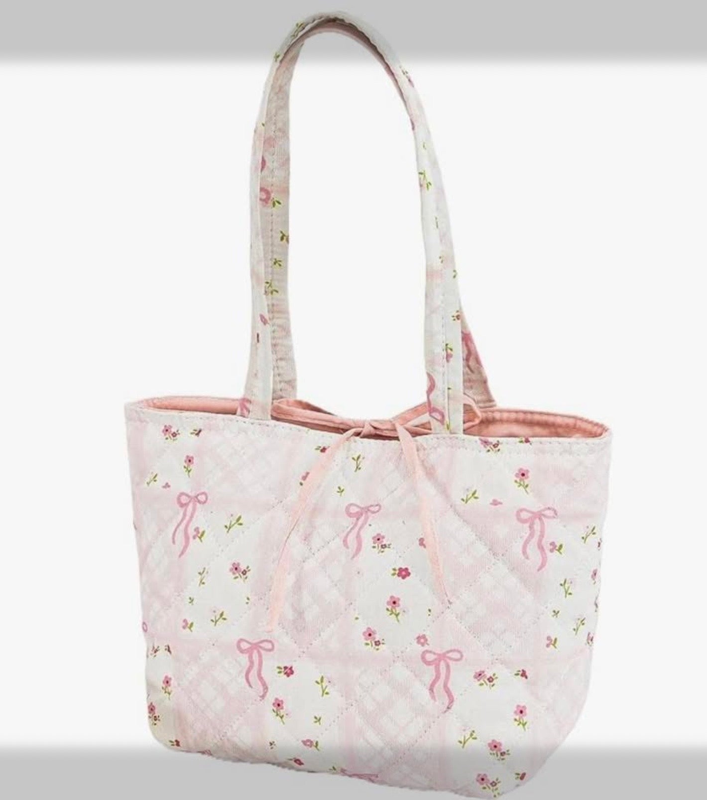 Small Quilted Tie Tote Bags