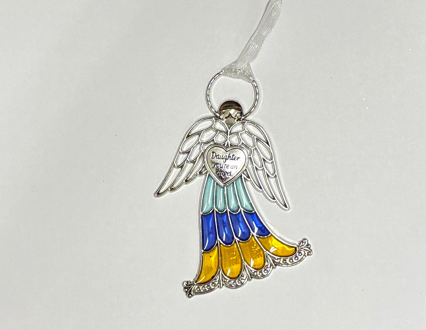 Ganz Stained Glass Miniature Angel Ornaments