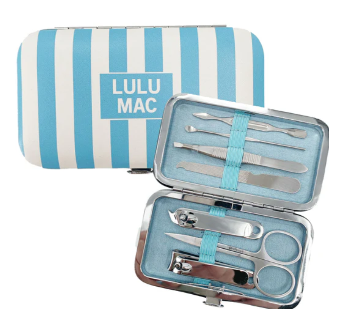 LULU MAC Striped Darby Manicure Set