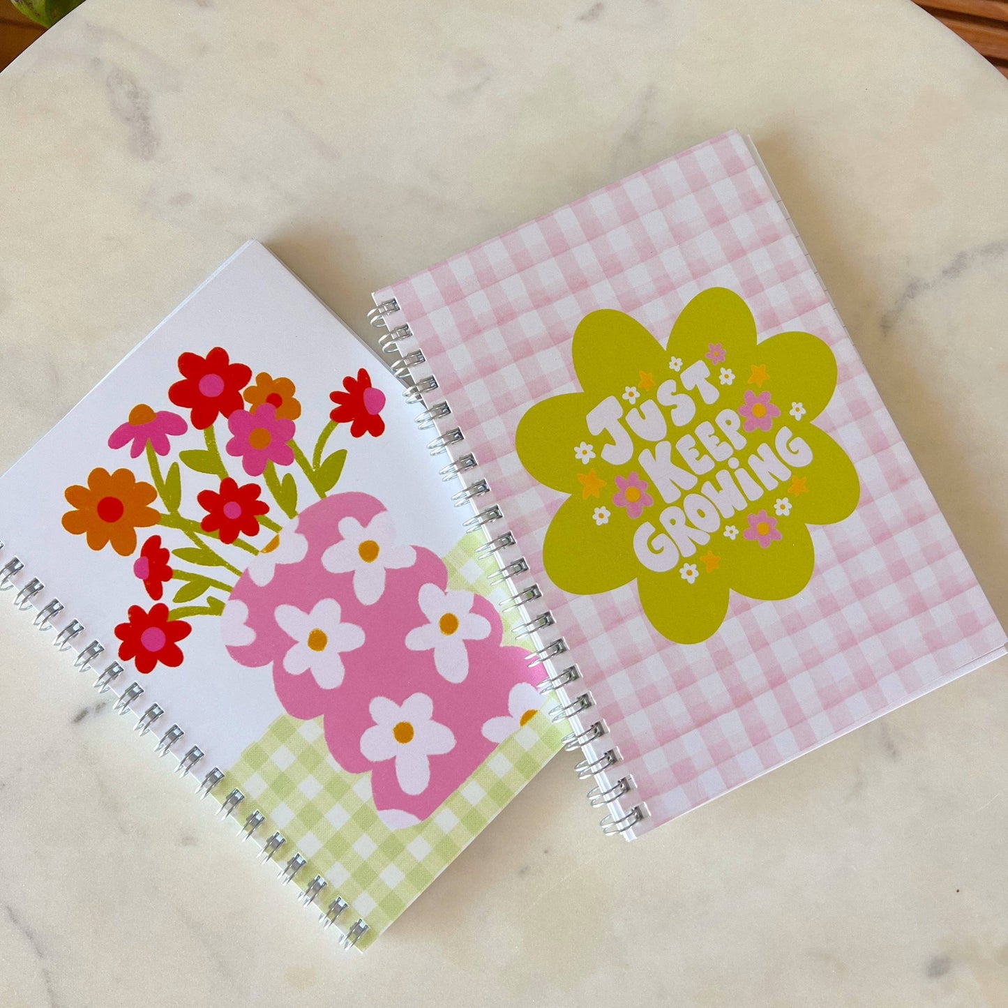 5 x 7” Notebook - Funky Floral Vase