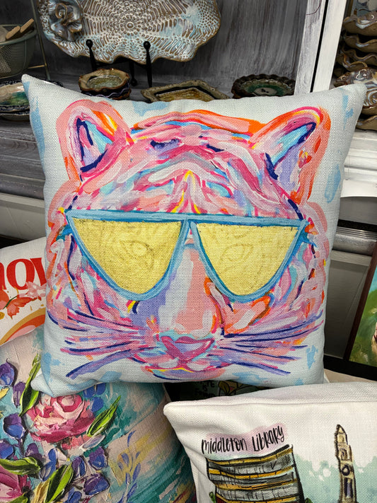 LSU Tiger Pillow 18x18