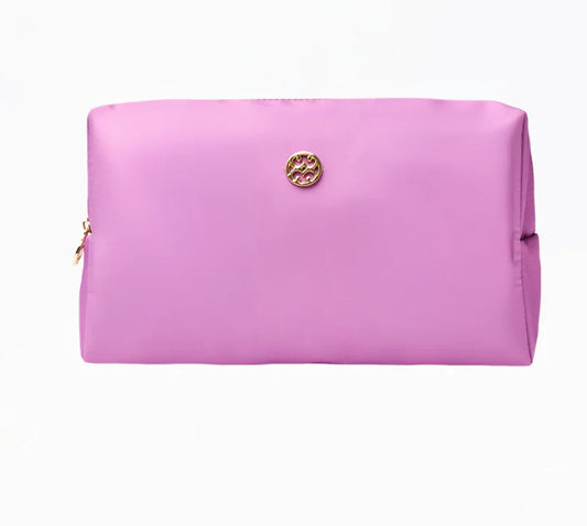 Let’s Face It Bag - Pink Floral & Venice Green - Mary Square