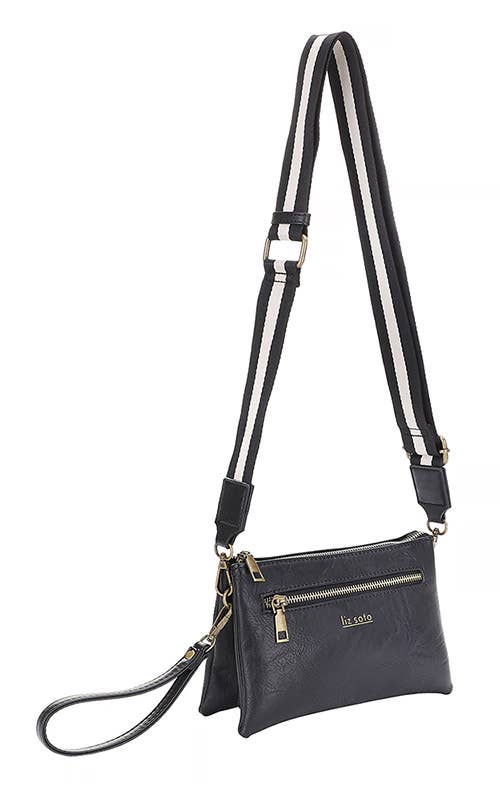 Liz Soto Chloe 3317 cross body or wristlet: Almond