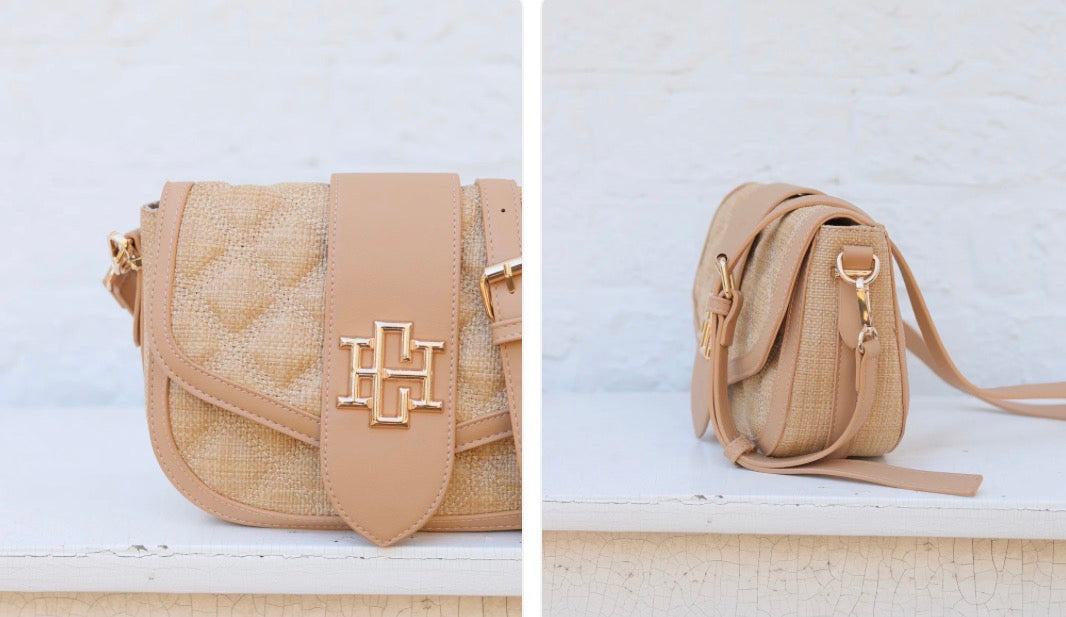 Griffin Crossbody Bag Natural DQ - Caroline Hill