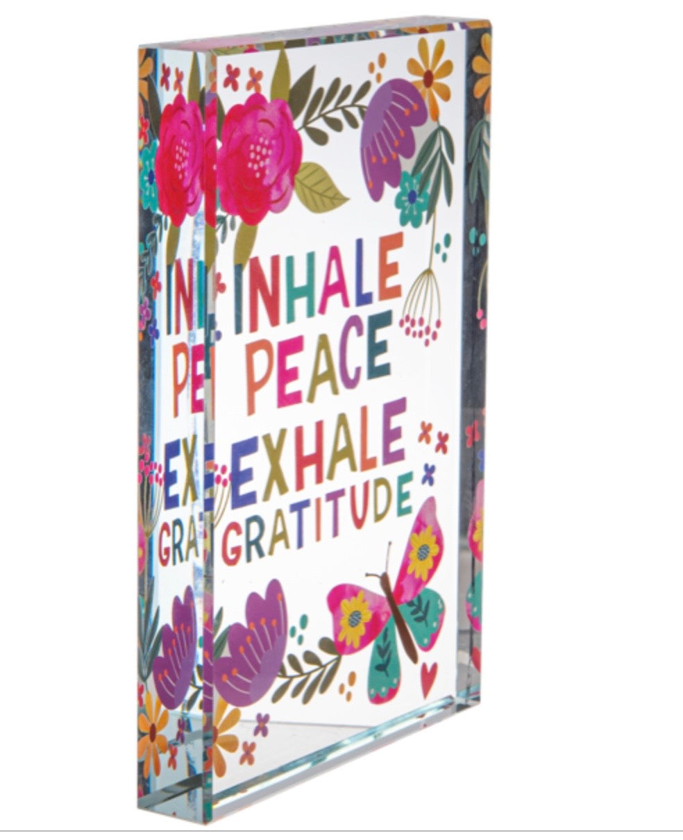 Grateful for You 4x6 Glass Blocks