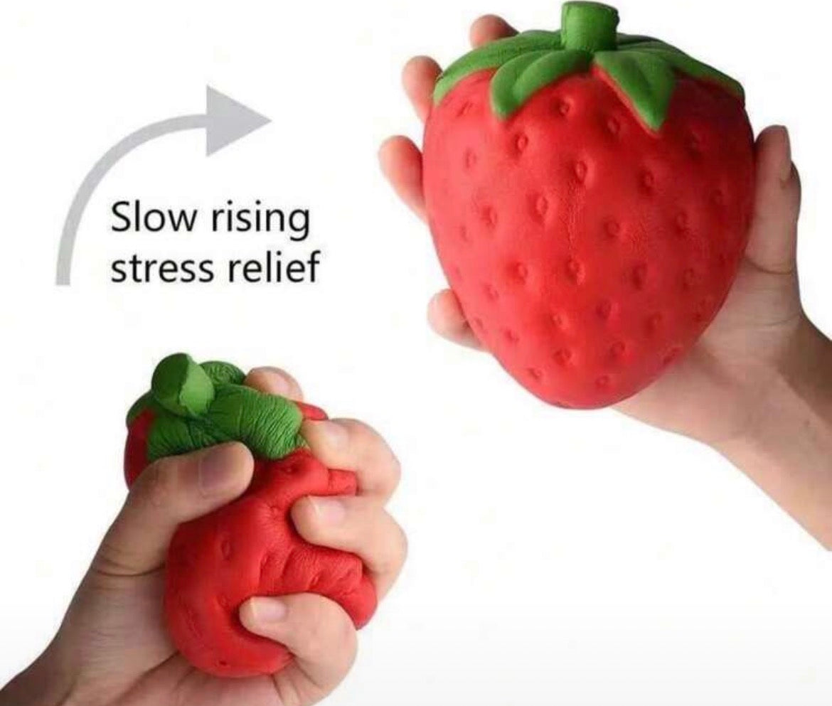 X-Large Strawberry Slow Rise Squeeze Toy