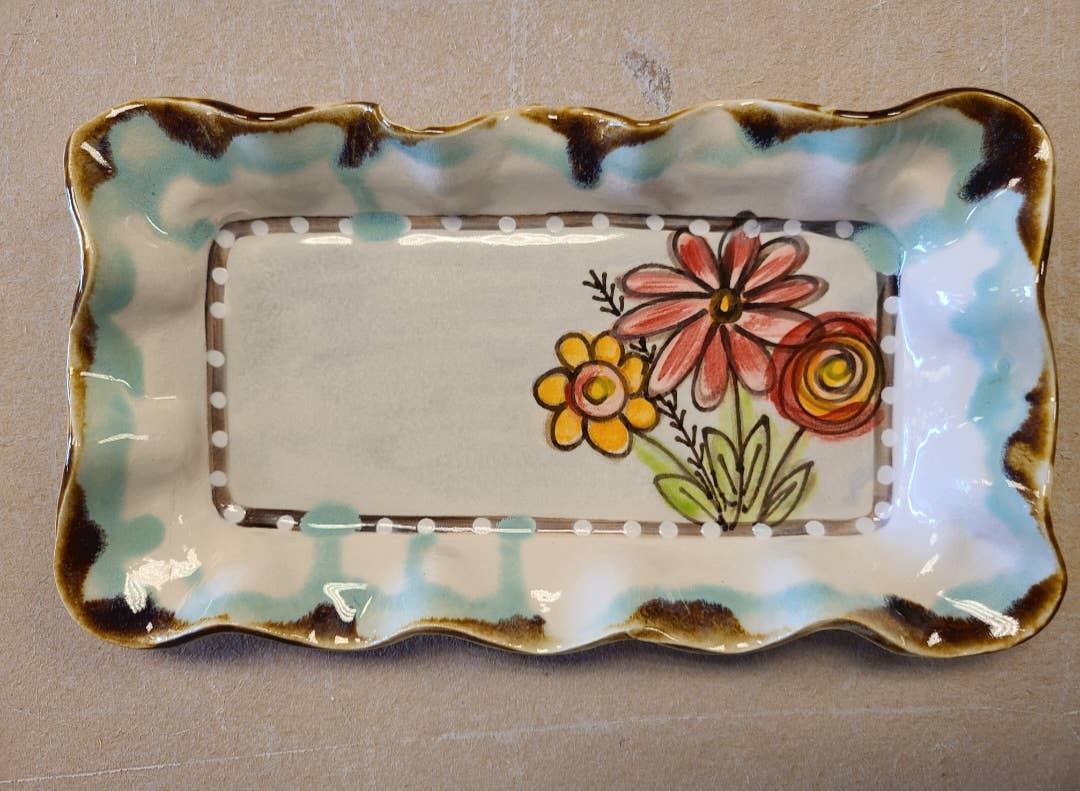 Dessert Tray (Drip Flowers)