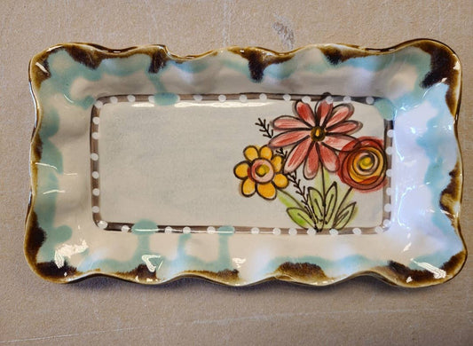 Dessert Tray (Drip Flowers)