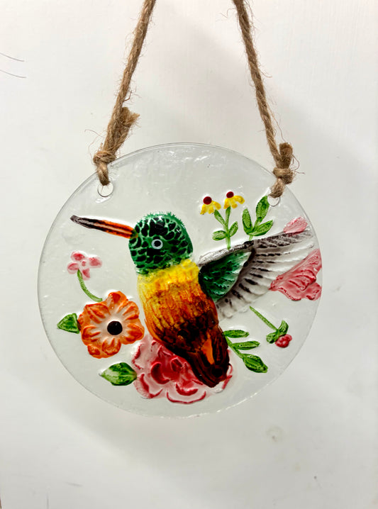 Pollinator Garden Sun Catcher Pollinator Garden Suncatcher, Hummingbird, 5.5"