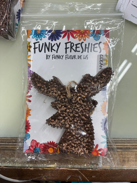 Funky Freshies Brown Deer Head Clean Cotton Scent