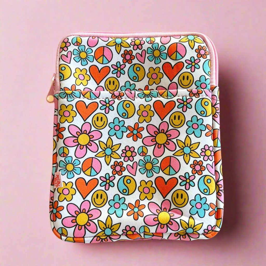 E-reader / Tablet Sleeve / Book Sleeve - Funky Floral