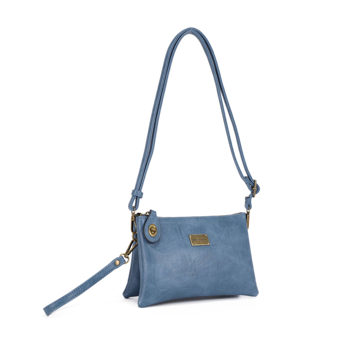 Ella 3311 cross-body and wristlet: Denim / Cross body - Liz Soto