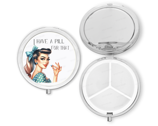 Purse Pill Box Organizer, I have a pill for that