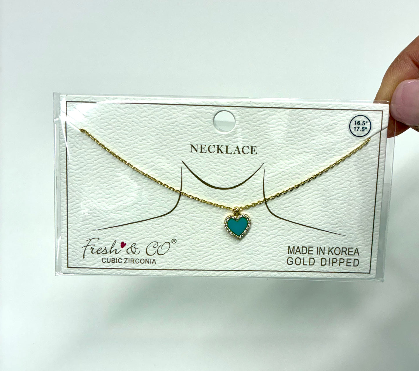 Small Heart Necklaces (Gold Dipped)