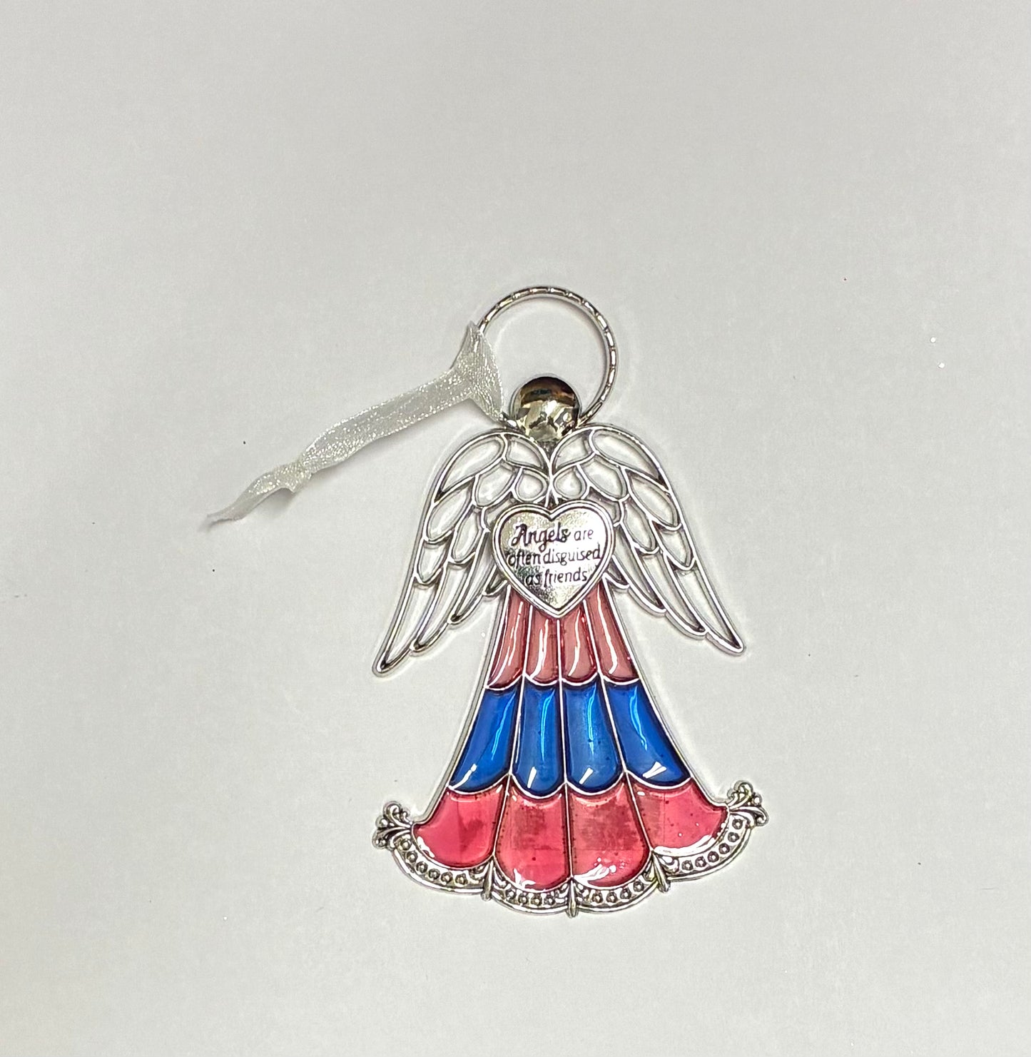 Ganz Stained Glass Miniature Angel Ornaments