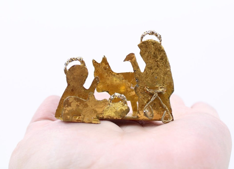 2x1x1” Gold Tiny Nativity Silhouette