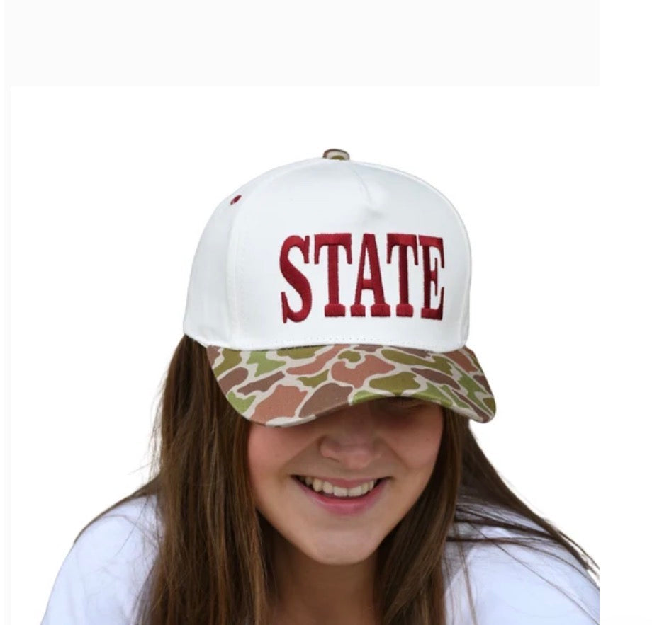 LULU MAC State Light Camo Trucker Cap