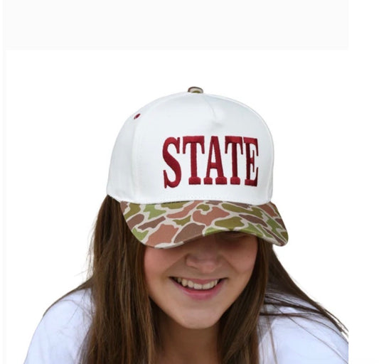 LULU MAC State Light Camo Trucker Cap