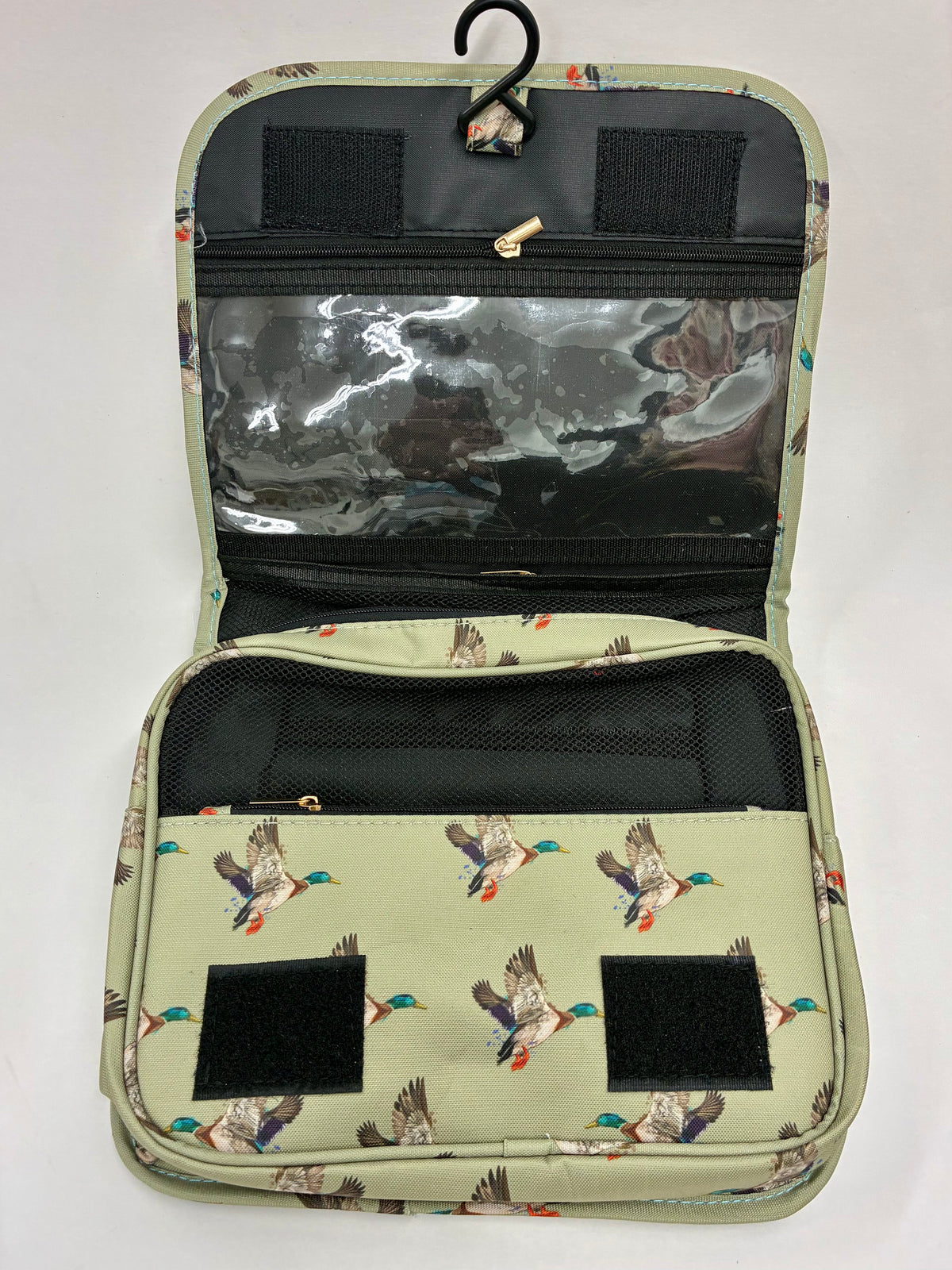 Green Mallard Duck Shower Tote