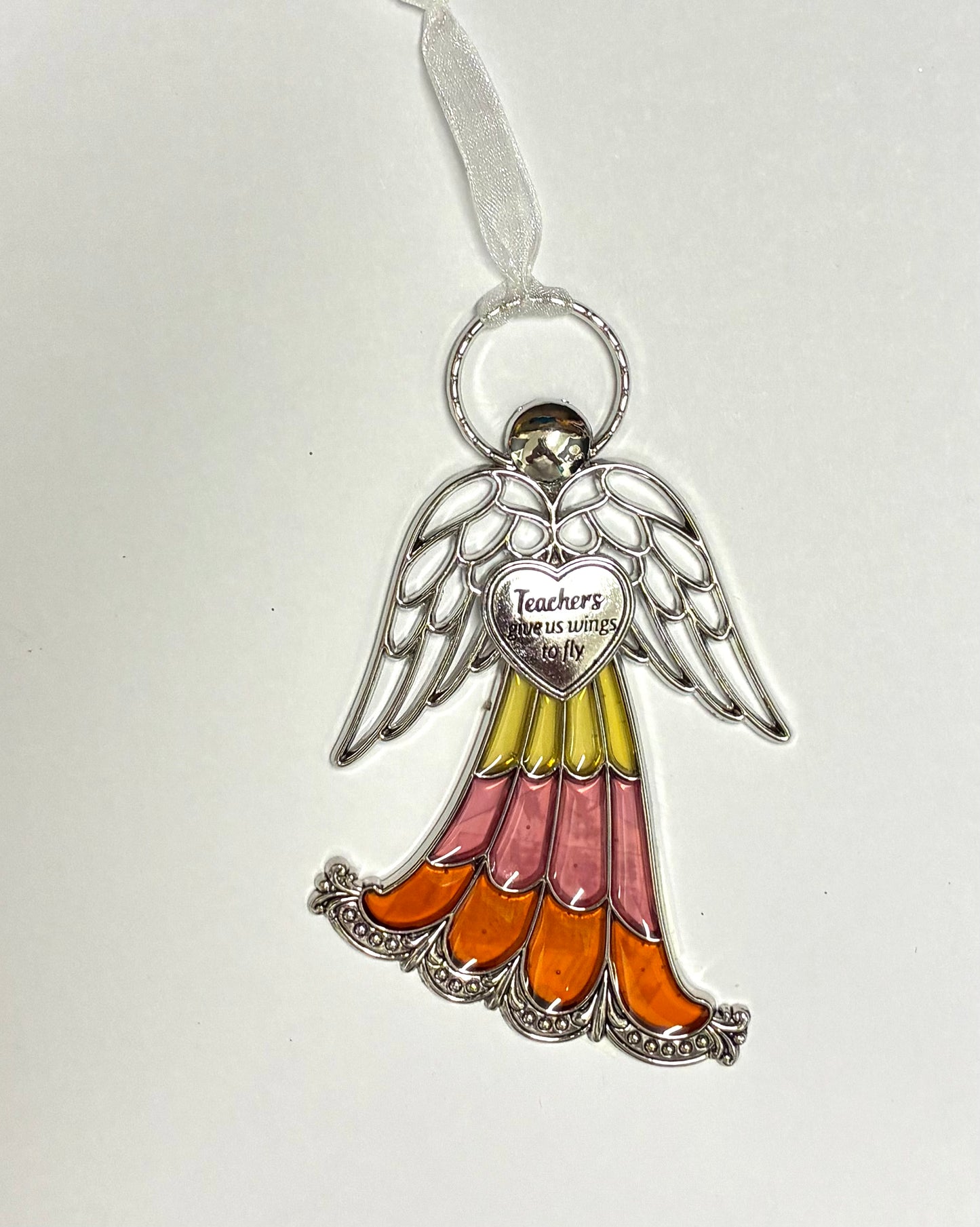 Ganz Stained Glass Miniature Angel Ornaments