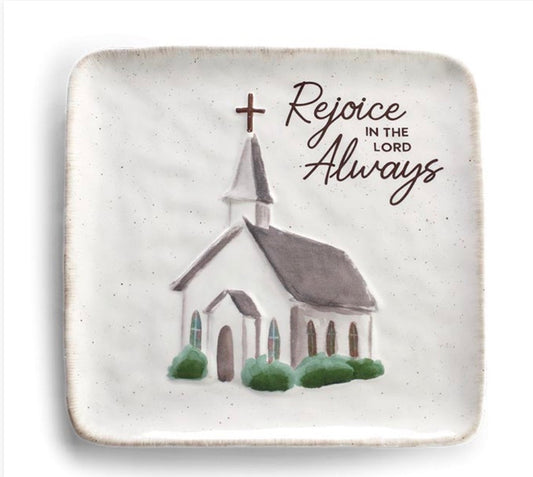 Rejoice in the Lord Always Church Plate
