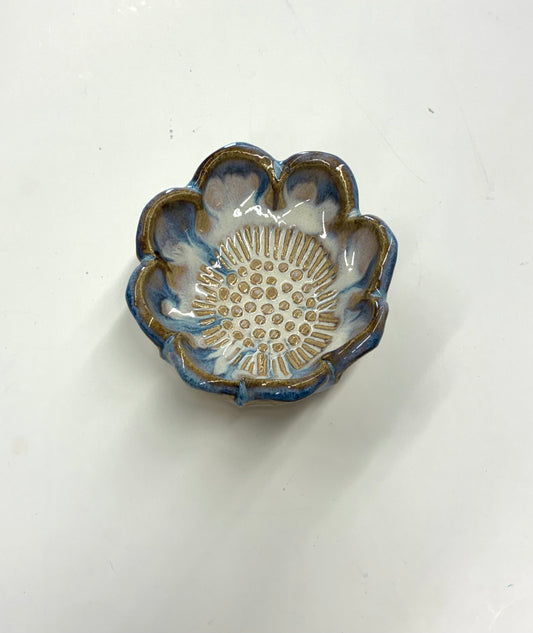 Scalloped Blossom Trinket Bowl Tab Boren Pottery