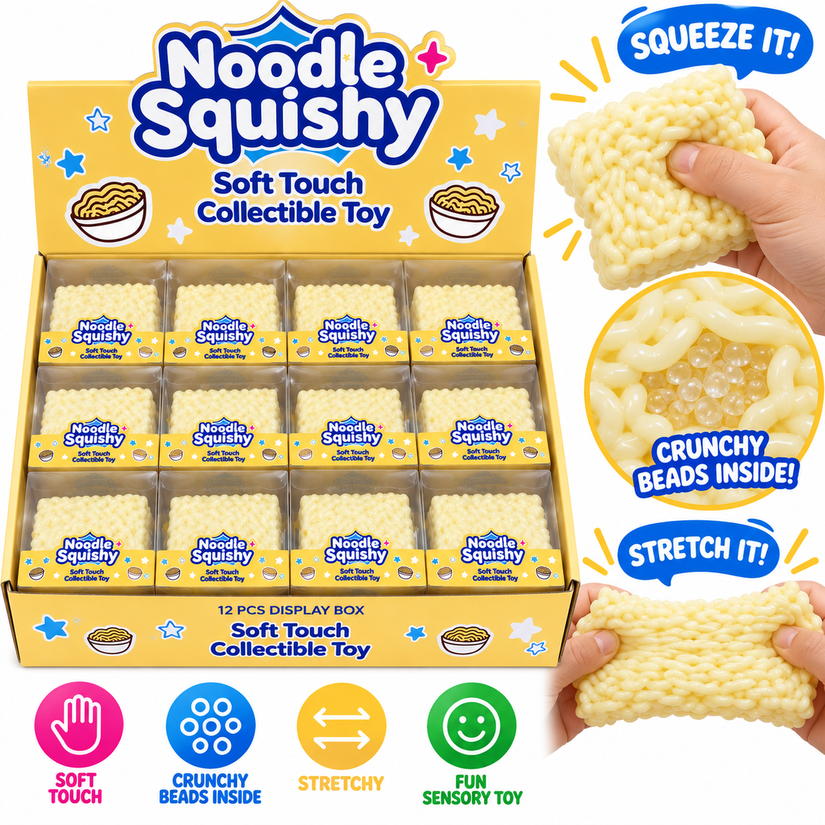 Crunchy Noodle Squishy MSS34