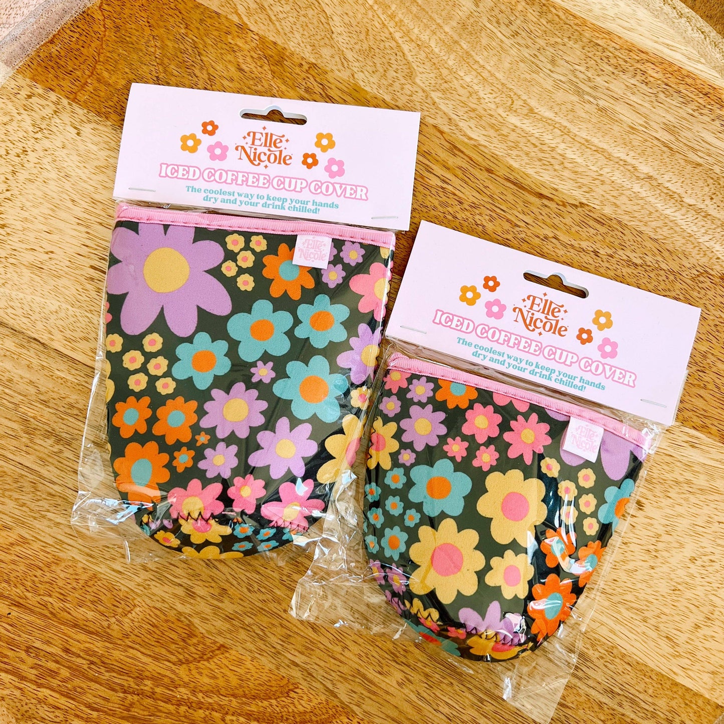 Coffee Cup Cover - Neon Daisy: Small / 16oz