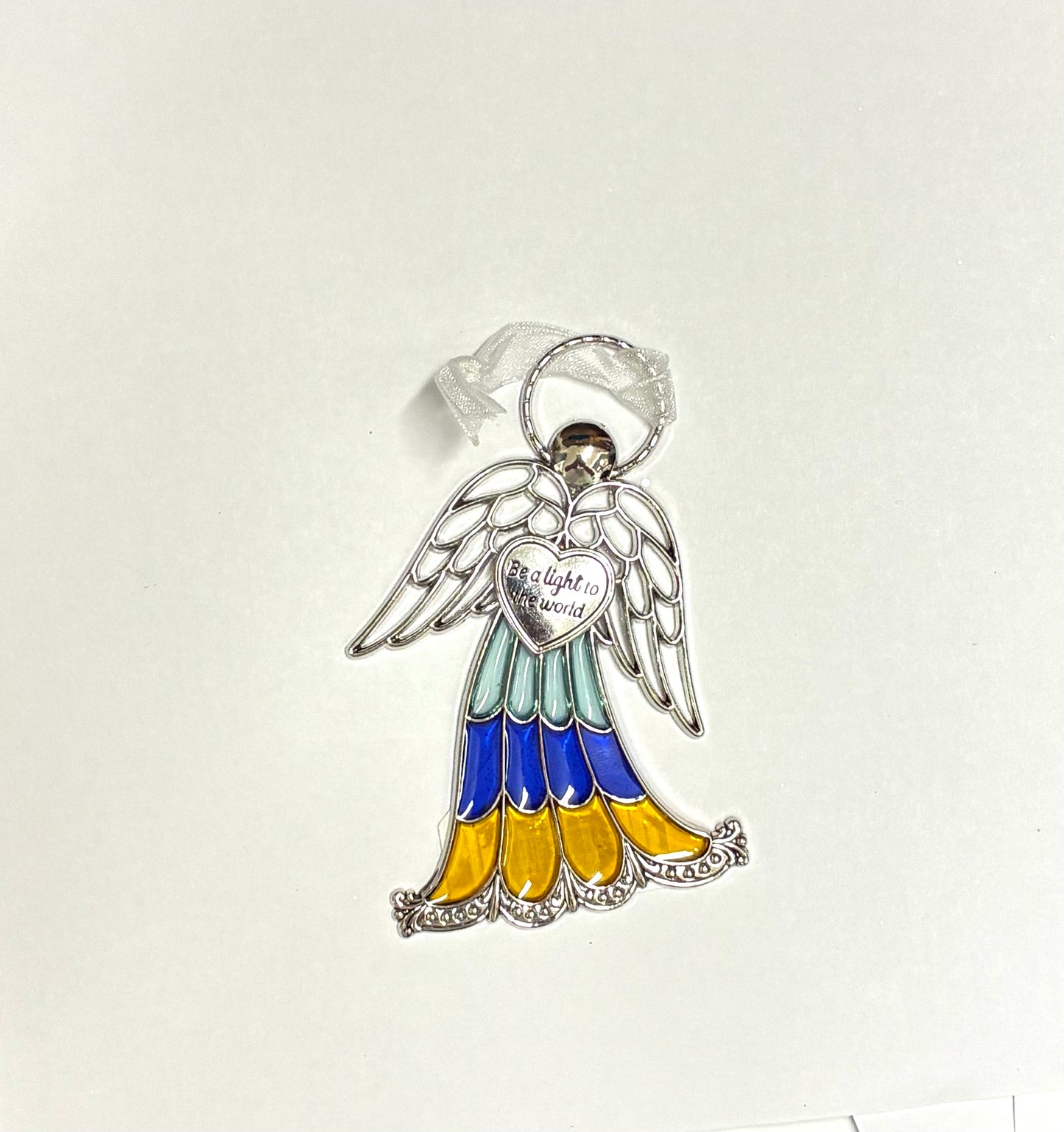 Ganz Stained Glass Miniature Angel Ornaments