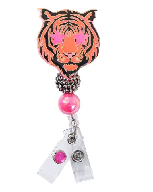 Glitterific Tiger - Badge Reel
