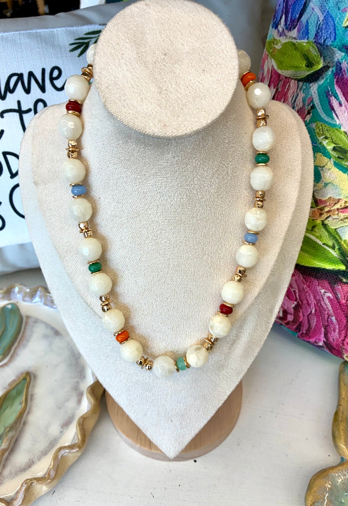 Single Strand Dupe Beaded Necklace