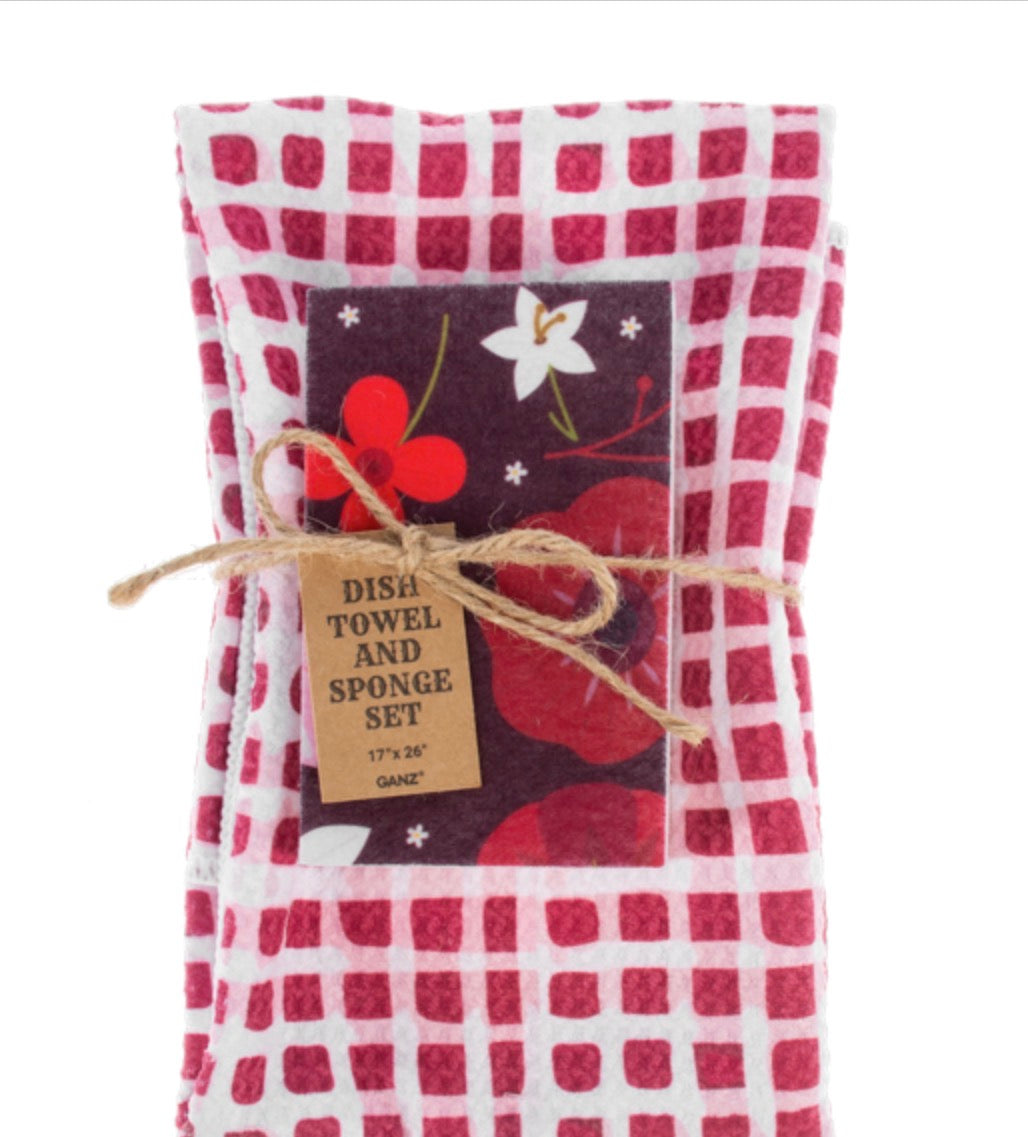 Dish Towel & Sponge Set