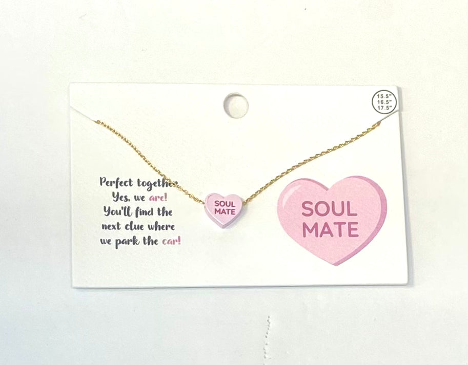 Sweetheart Message Heart Necklace