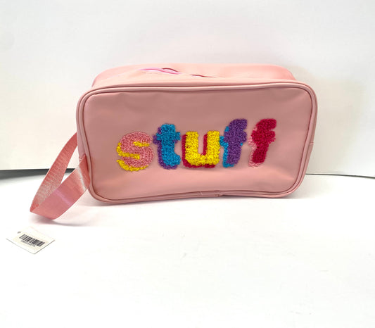 Multi Color “Stuff” Rectangle Cosmetic Bag / 4 colors available