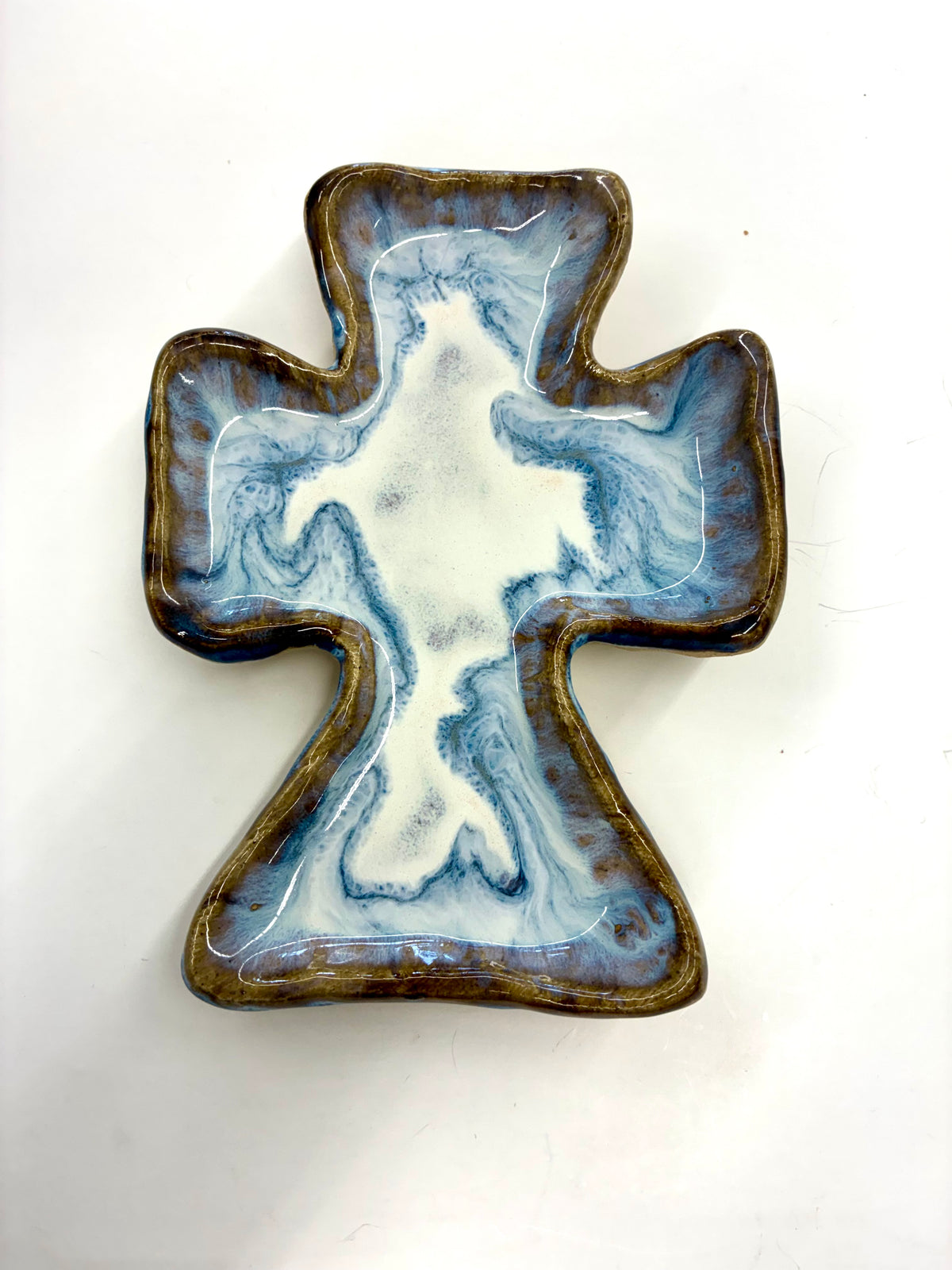 Cross Tray 7x5” - Tab Boren Pottery #107