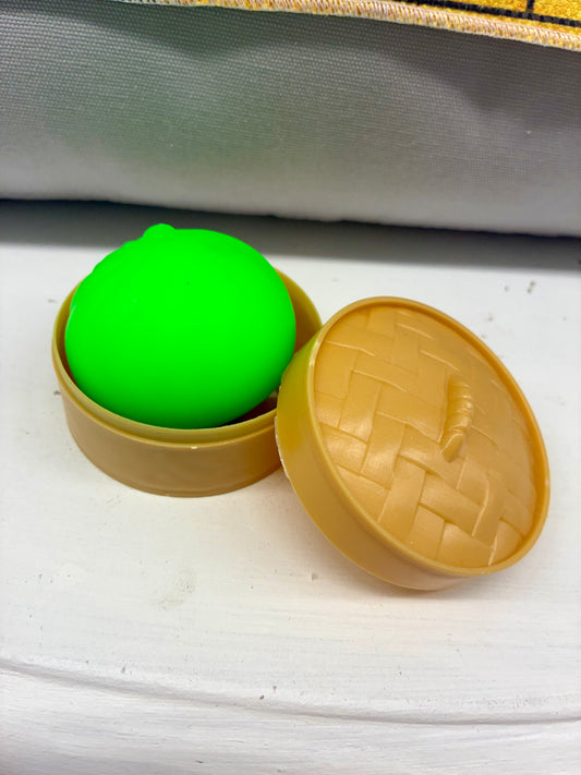 Squishy Dumpling Green, White, Pink, Yellow