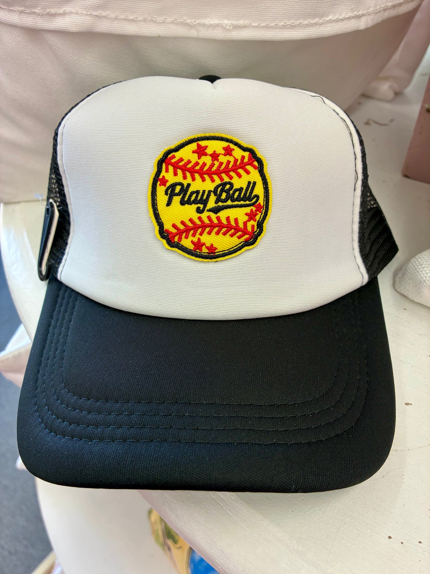Play Ball Softball Trucker Cap - Viola