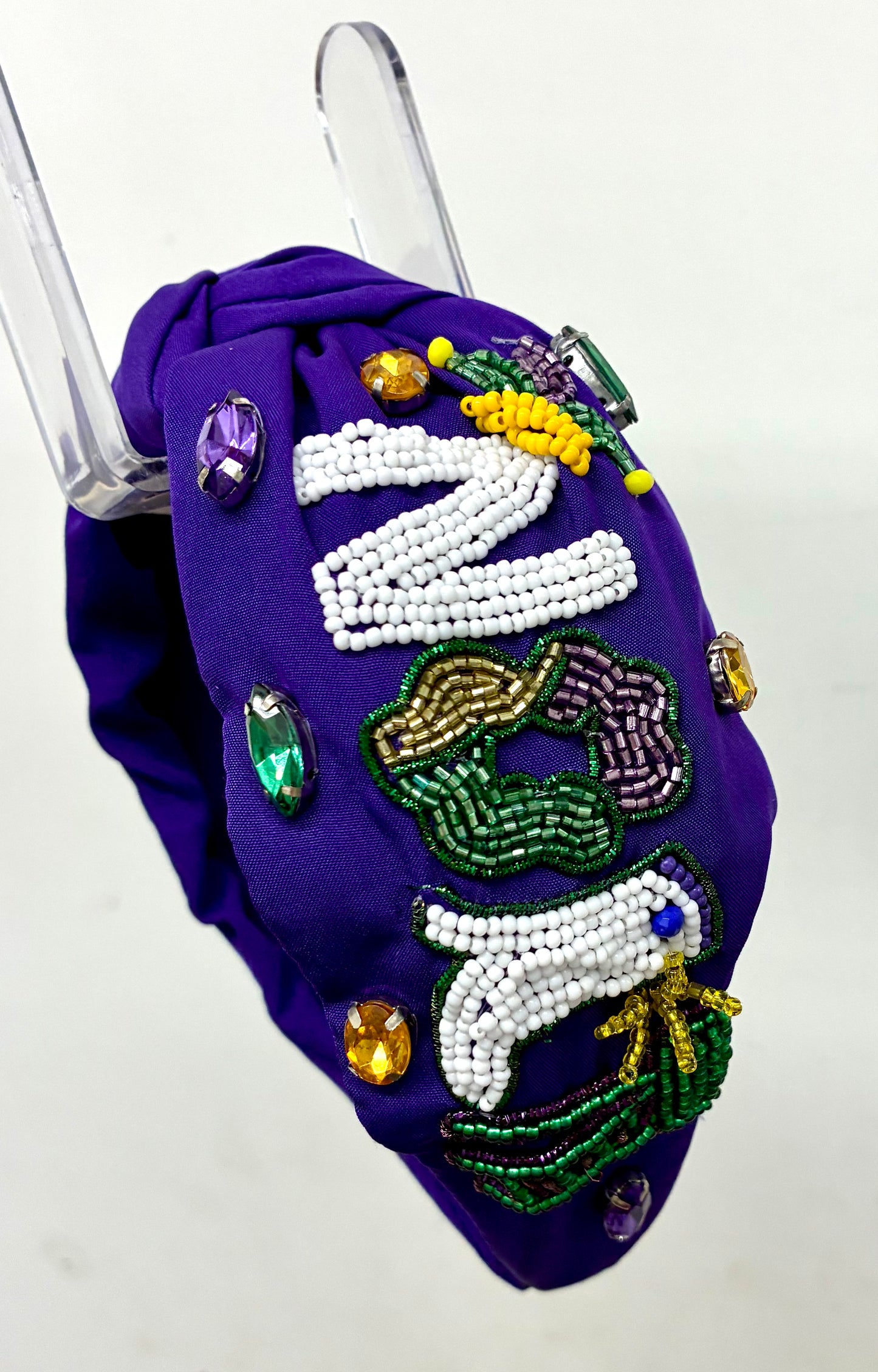 “NOLA” Purple Mardi Gras Head Band