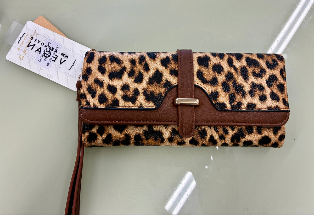 Grace Leopard Long Wallet
