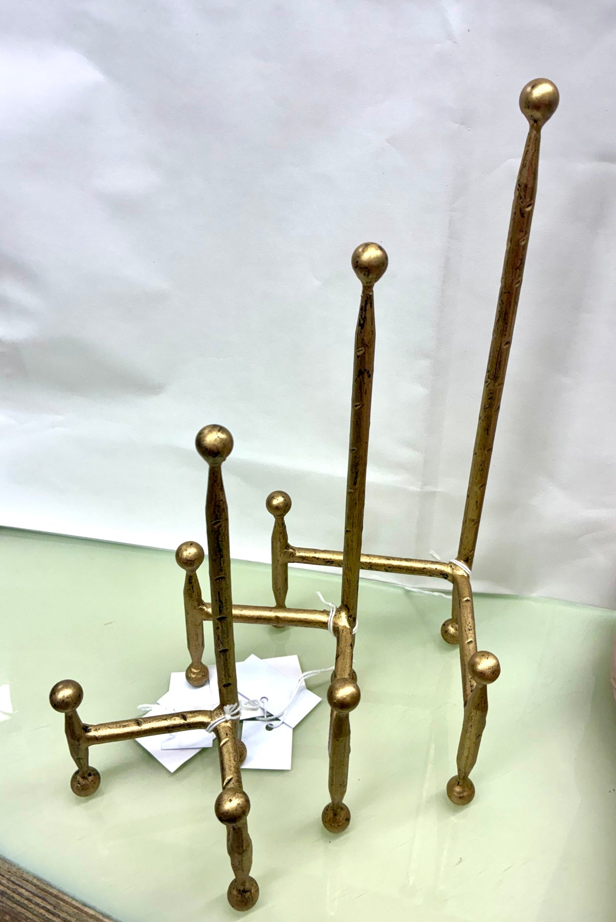 Gold Tone Metal Easels in 3 Sizes