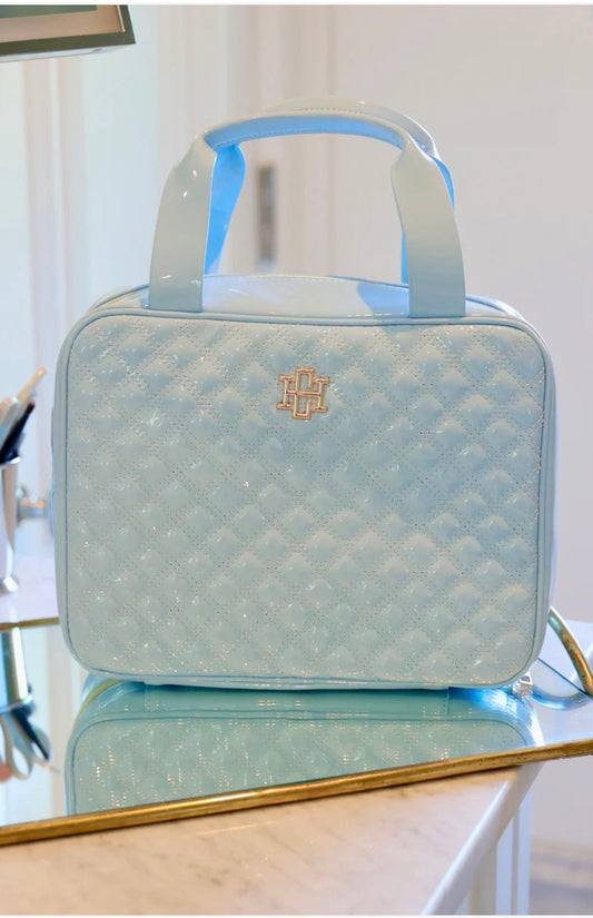 Punta Cana Large Case Light Blue Patent - Caroline Hill