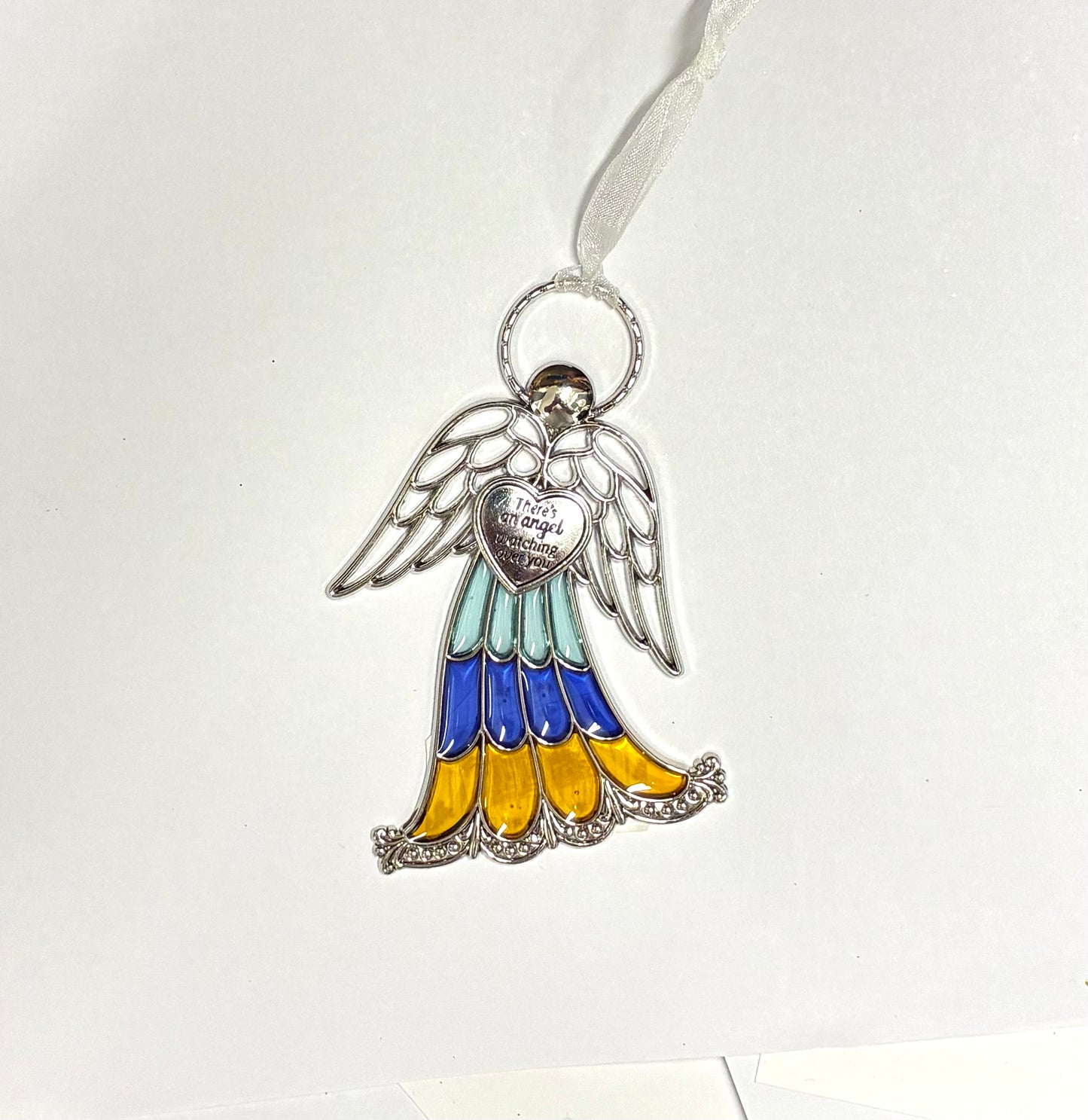 Ganz Stained Glass Miniature Angel Ornaments