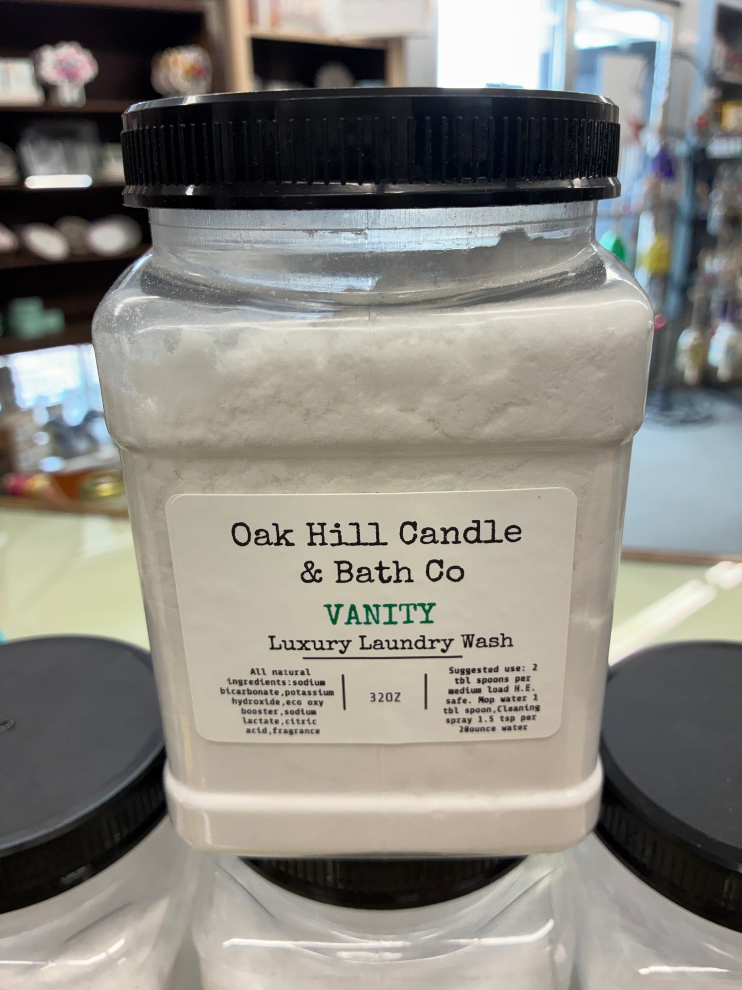 Luxury Laundry Wash - Powder  Oak Hill Candle Co. 32oz.
