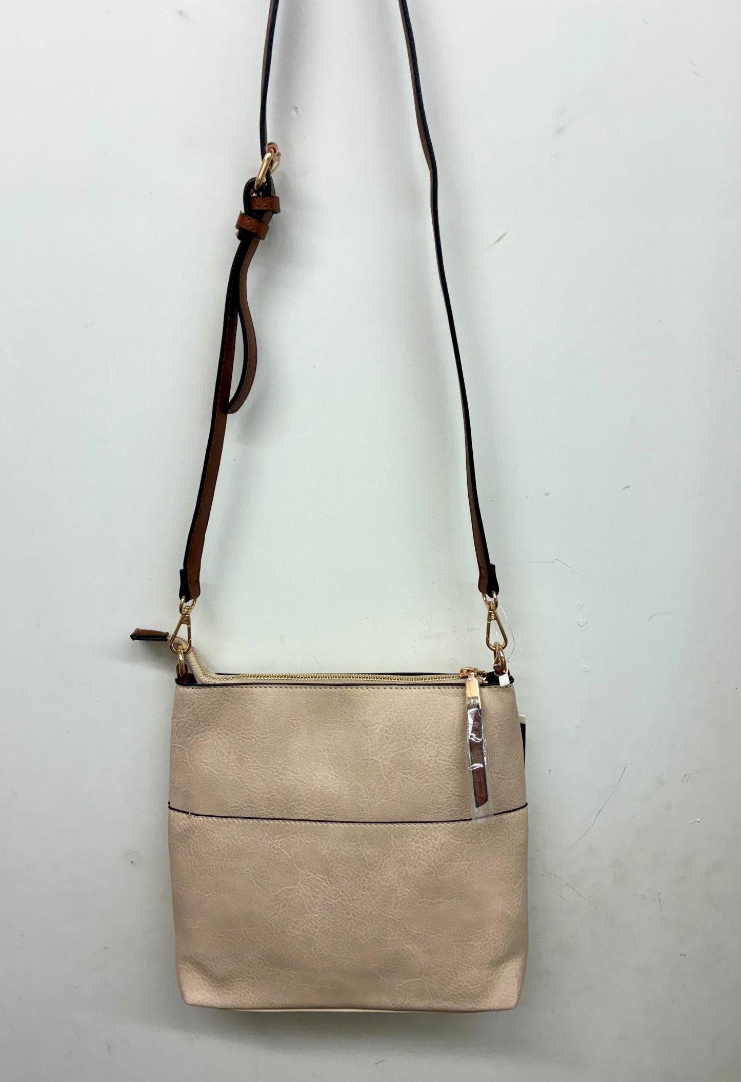 Elina Front Zip Crossbody Bag